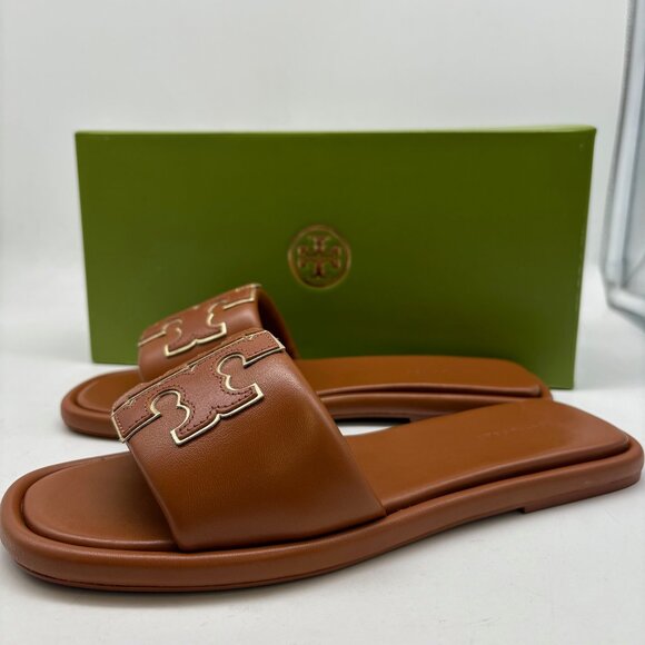 Tory Burch Double T Sport Slide Sandals - Picture 1 of 7